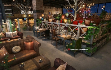 河北保定漫猫咖啡厅设计