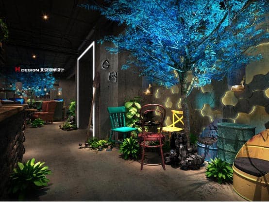 咖啡餐饮设计案例——山西大同G网咖