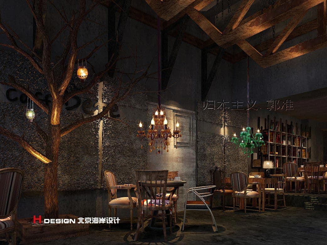 北京咖啡陪你悠唐店设计