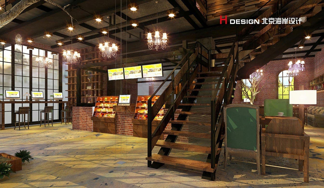 河南鹤壁卡米欧咖啡厅设计