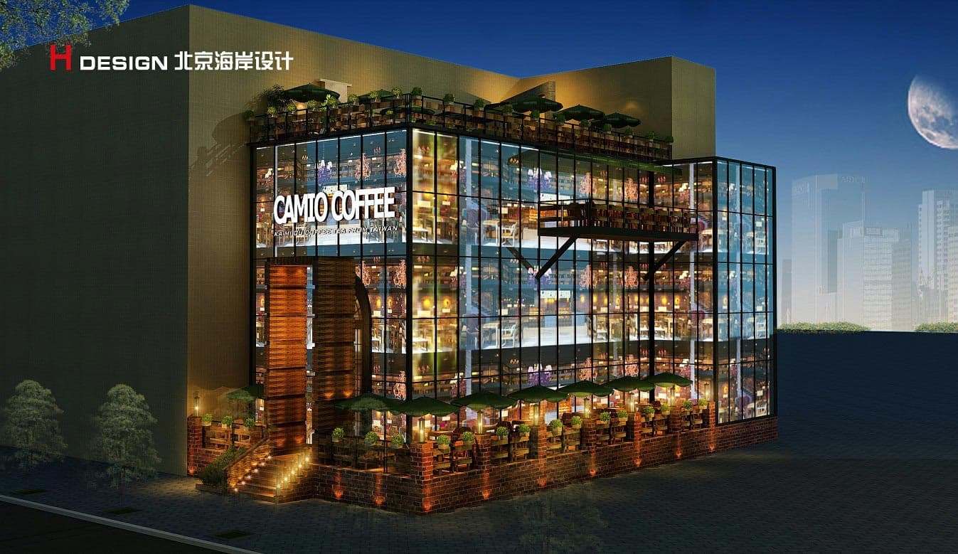 河南鹤壁卡米欧咖啡厅设计