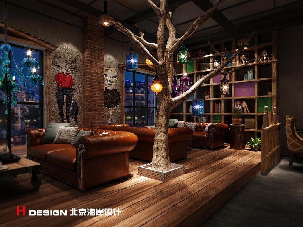 河南郑州漫猫咖啡厅设计 河南郑州漫猫咖啡厅设计