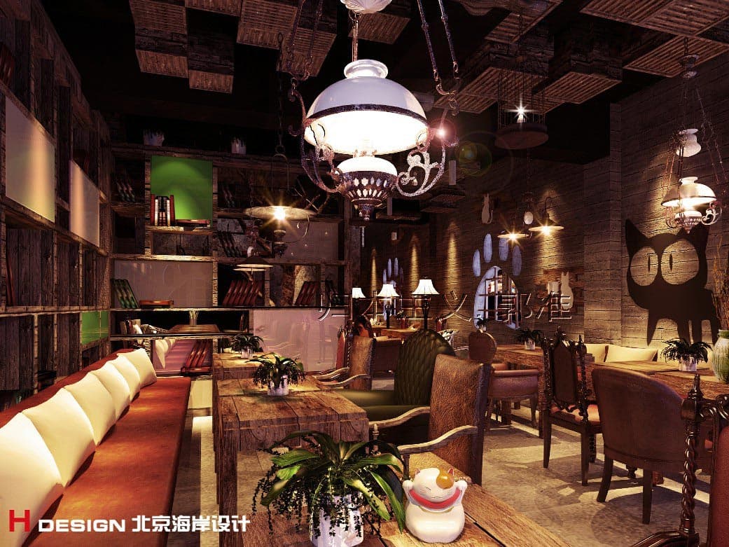 河南郑州漫猫咖啡厅设计 河南郑州漫猫咖啡厅设计