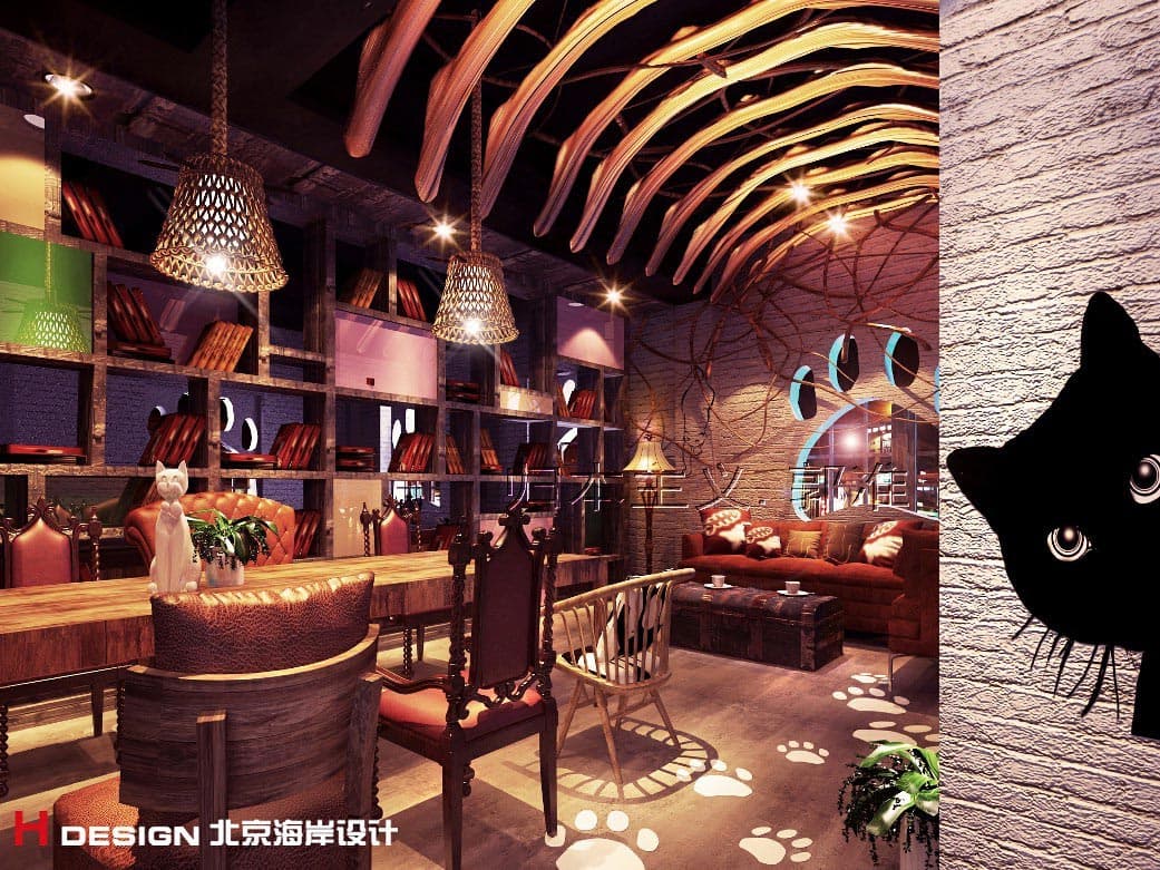 河南郑州漫猫咖啡厅设计 河南郑州漫猫咖啡厅设计