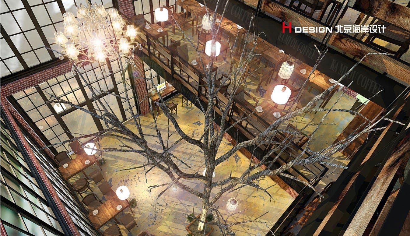 河南鹤壁卡米欧咖啡厅设计