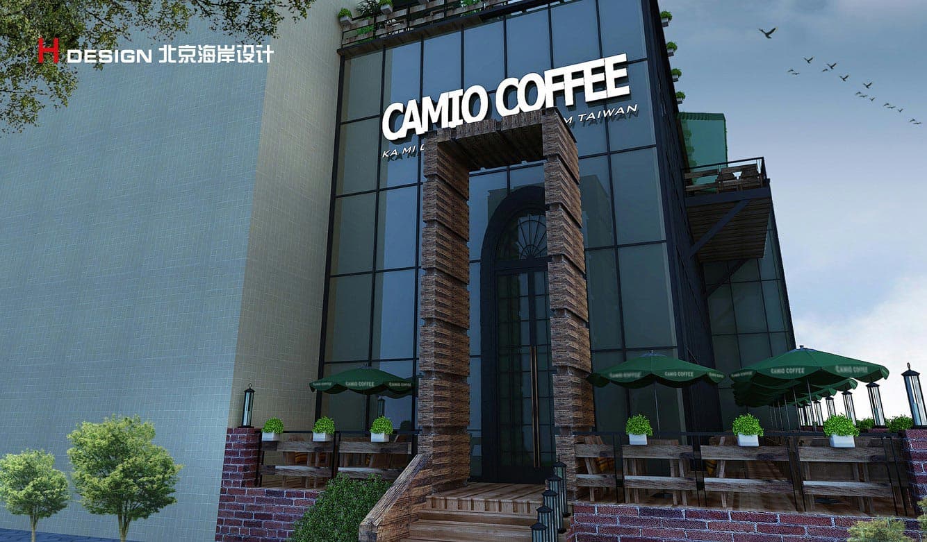 河南鹤壁卡米欧咖啡厅设计