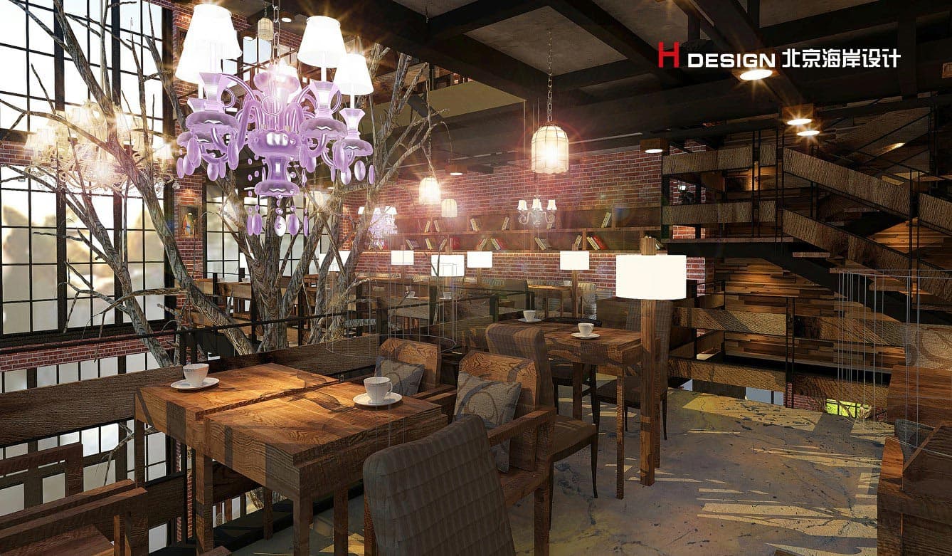 河南鹤壁卡米欧咖啡厅设计