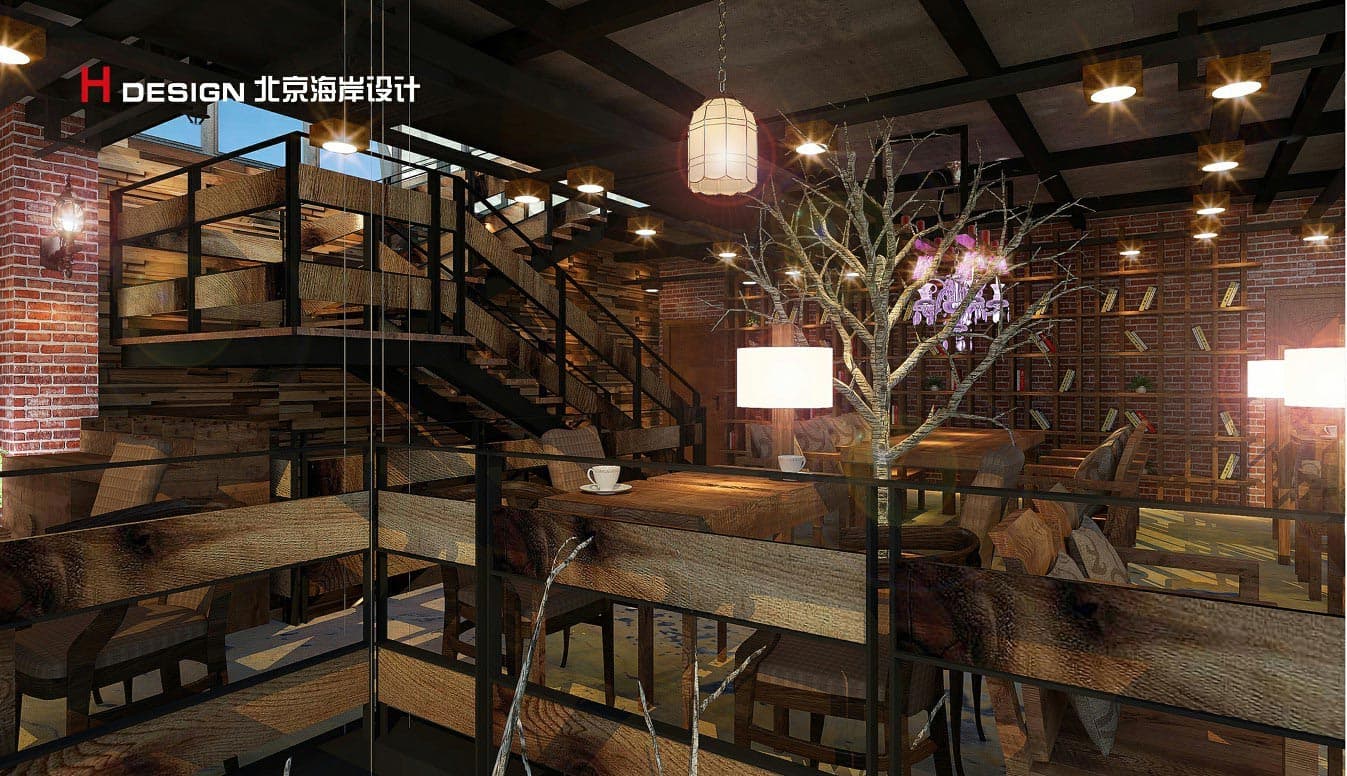 河南鹤壁卡米欧咖啡厅设计