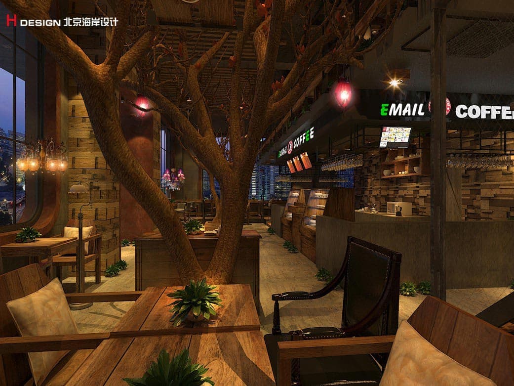 河南逸美时光咖啡厅设计