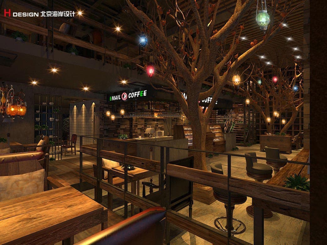 河南逸美时光咖啡厅设计