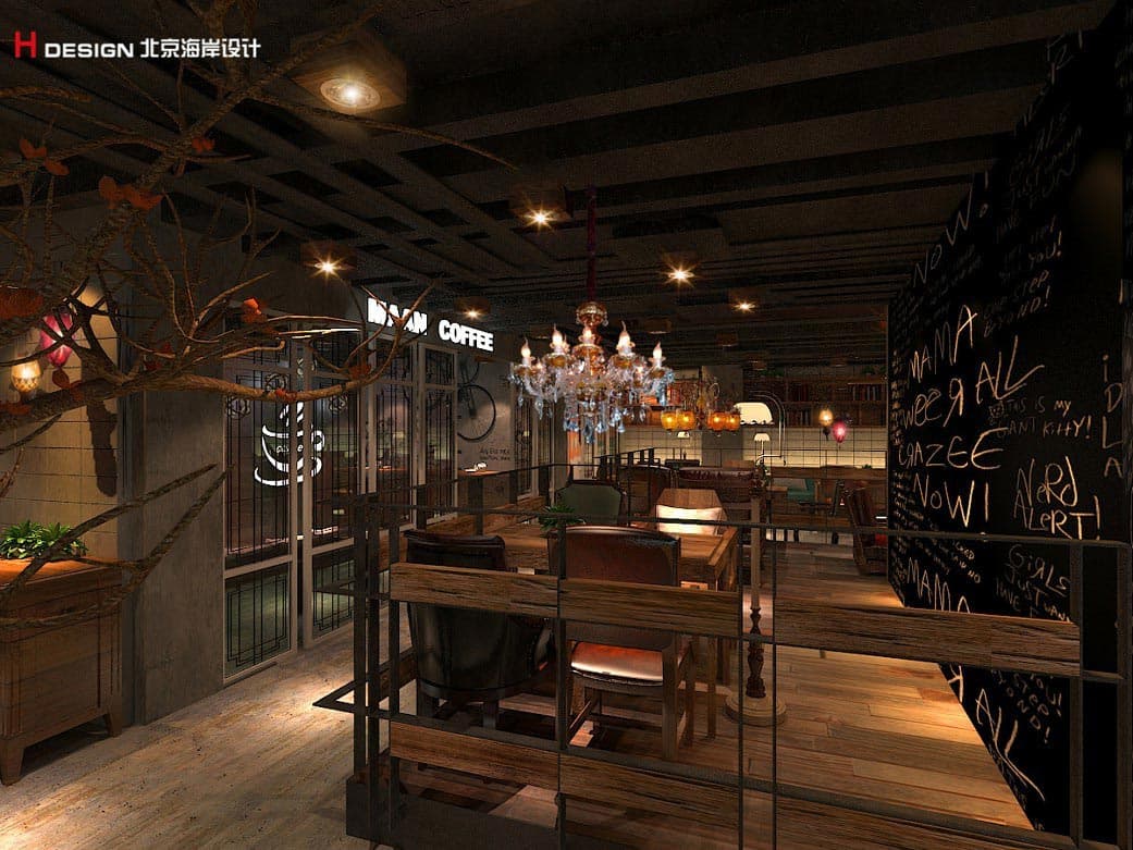 河南逸美时光咖啡厅设计