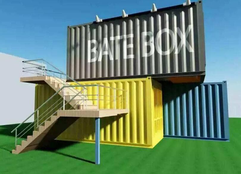 草地上的集装箱设计