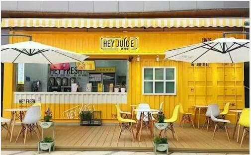 黄色的集装箱设计