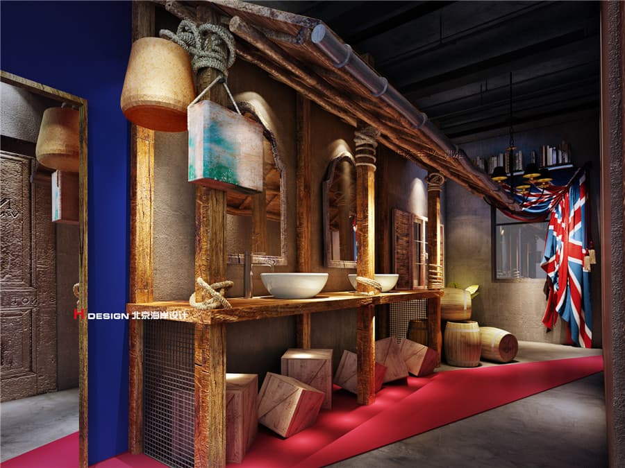 山东荣成牛排店餐厅设计