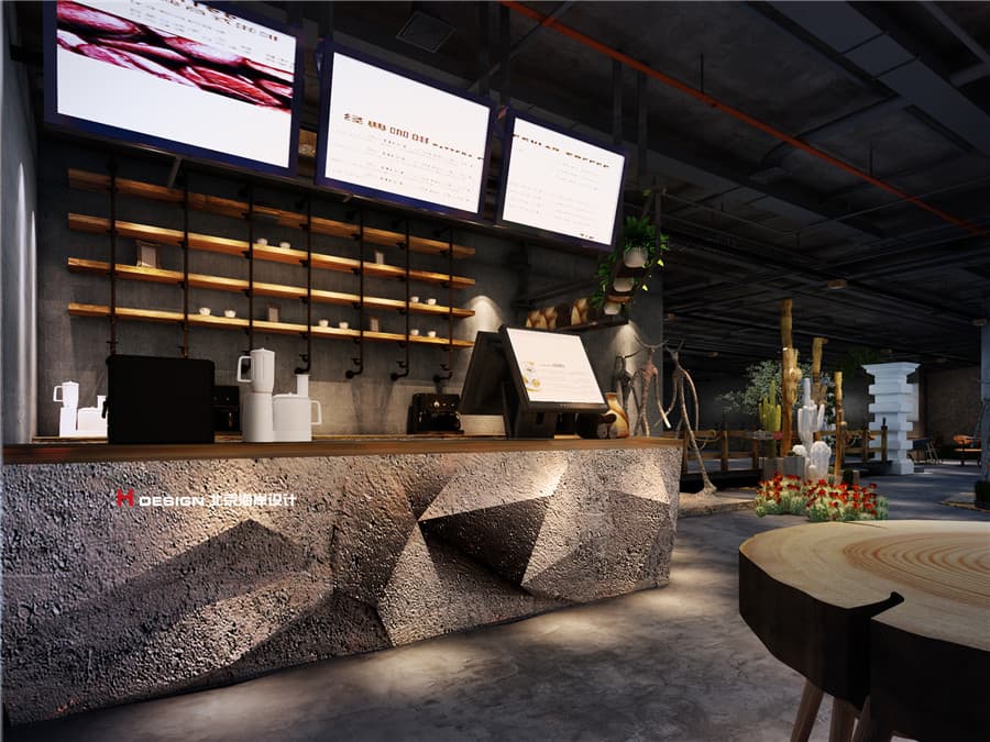 山东荣成牛排店餐厅设计