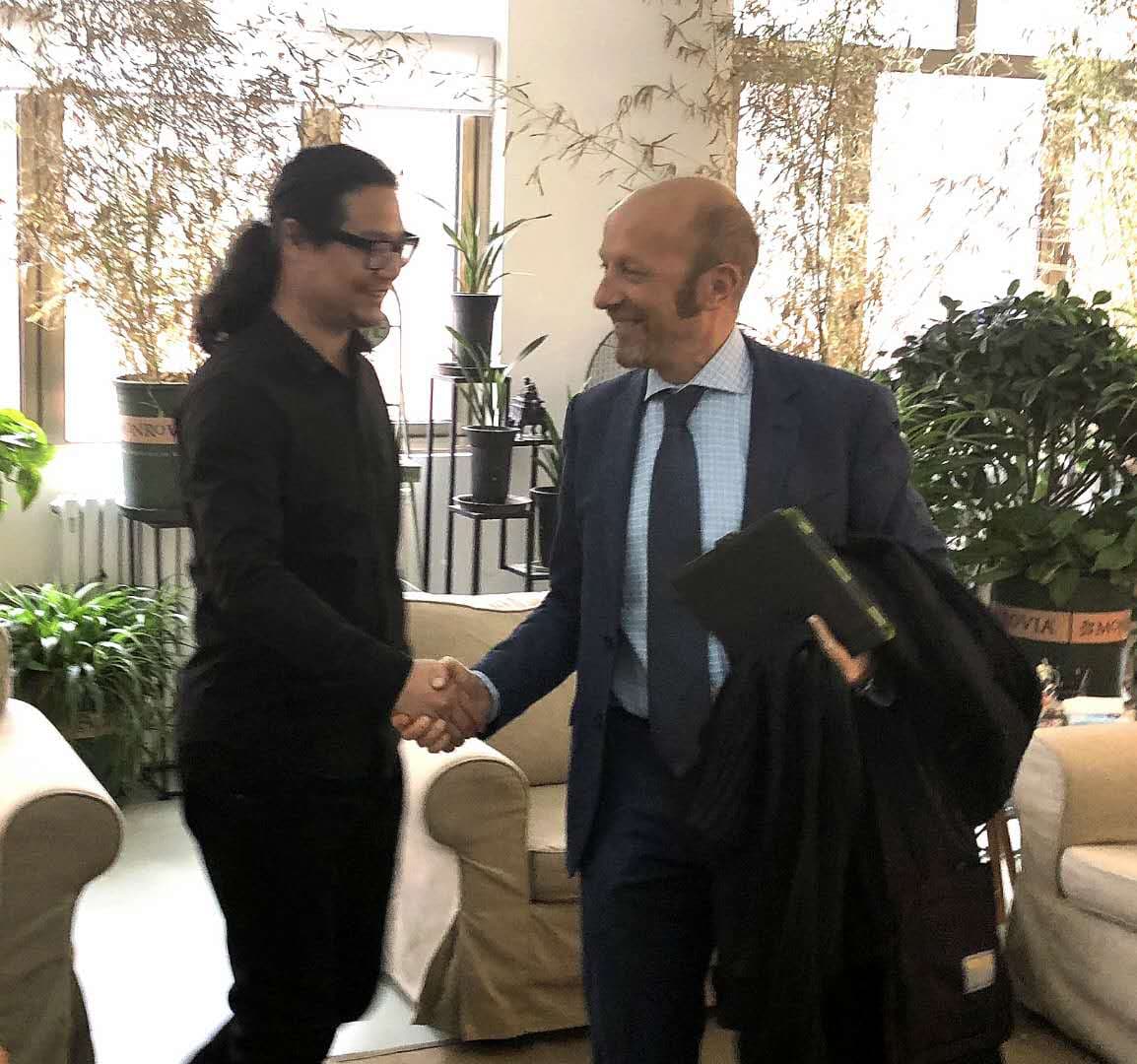 意大利建筑设计公司创始人波捷特Massimo Roj先生来访海岸 意大利建筑设计公司创始人波捷特Massimo Roj先生来访海岸