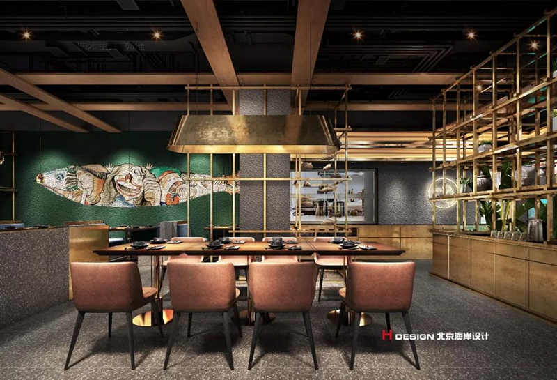 蜀江烤鱼餐厅空间设计
