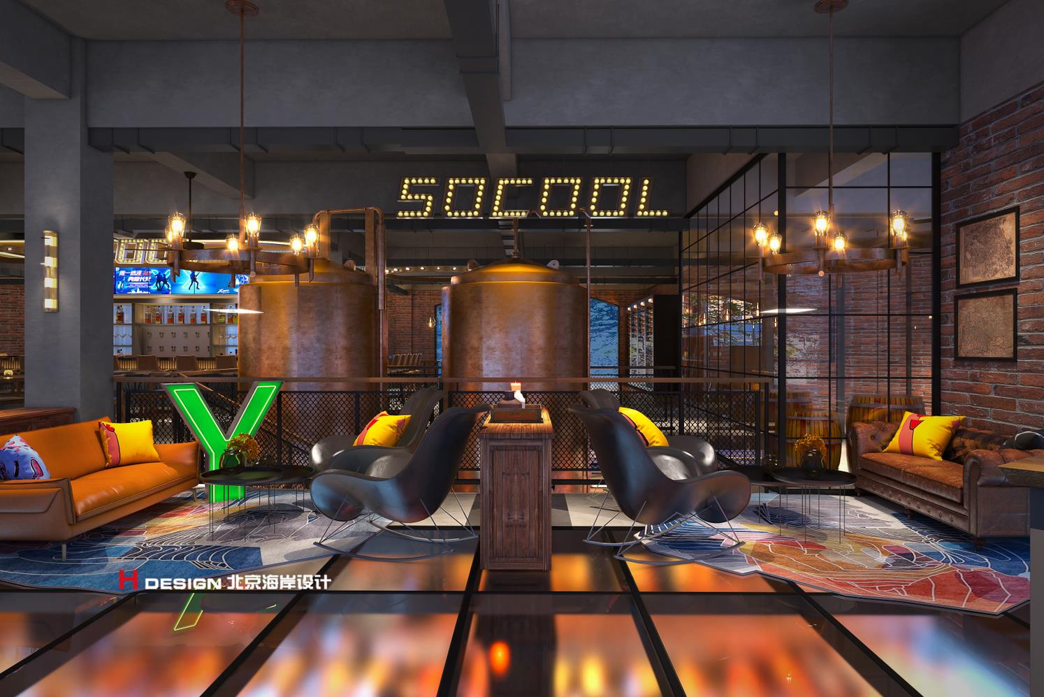 通辽SOCOOL泰尔诺|咖啡|简餐|日式烧烤空间设计案例 北京海岸设计|餐饮设计|酒店设计|民宿设计