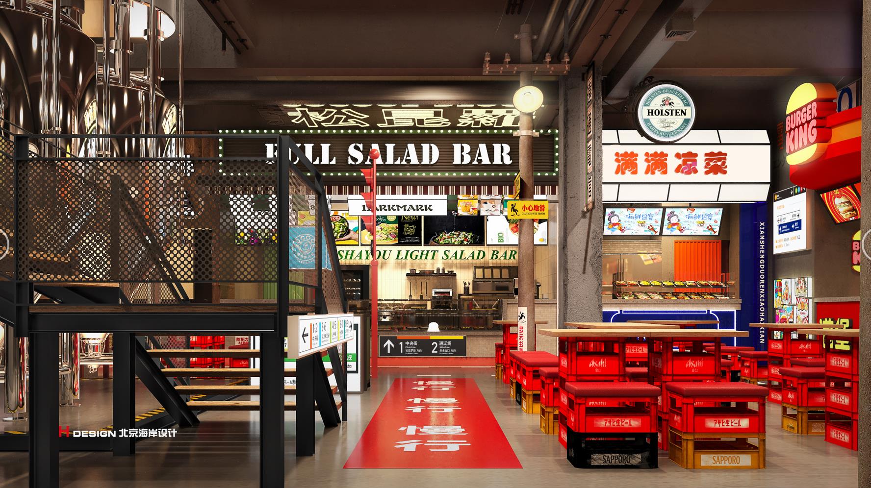 通辽SOCOOL泰尔诺|咖啡|简餐|日式烧烤空间设计案例 北京海岸设计|餐饮设计|酒店设计|民宿设计